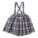 Eloise Linen and Cotton Apron Dress Navy- Miniatur produit n°6