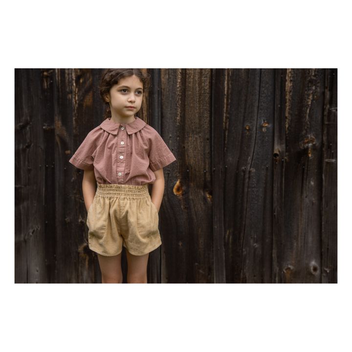 Soor Ploom - Coco Cotton and Linen Shorts - Yellow | Smallable