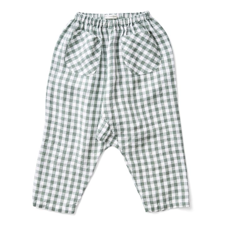 Soor Ploom - Otto Linen Harem Pants - Green | Smallable