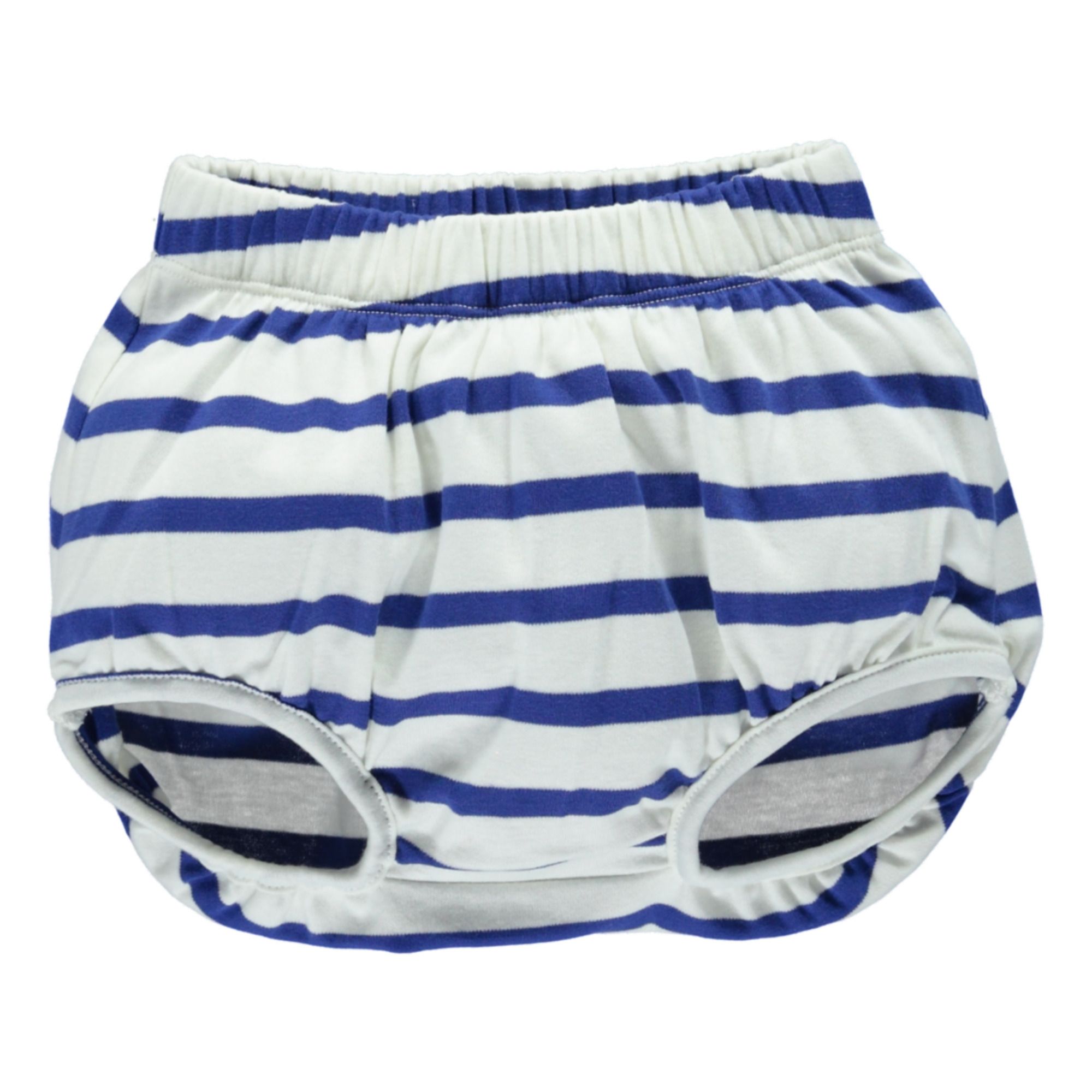 Organic Cotton Striped Bloomers Navy blue- Product image n°0