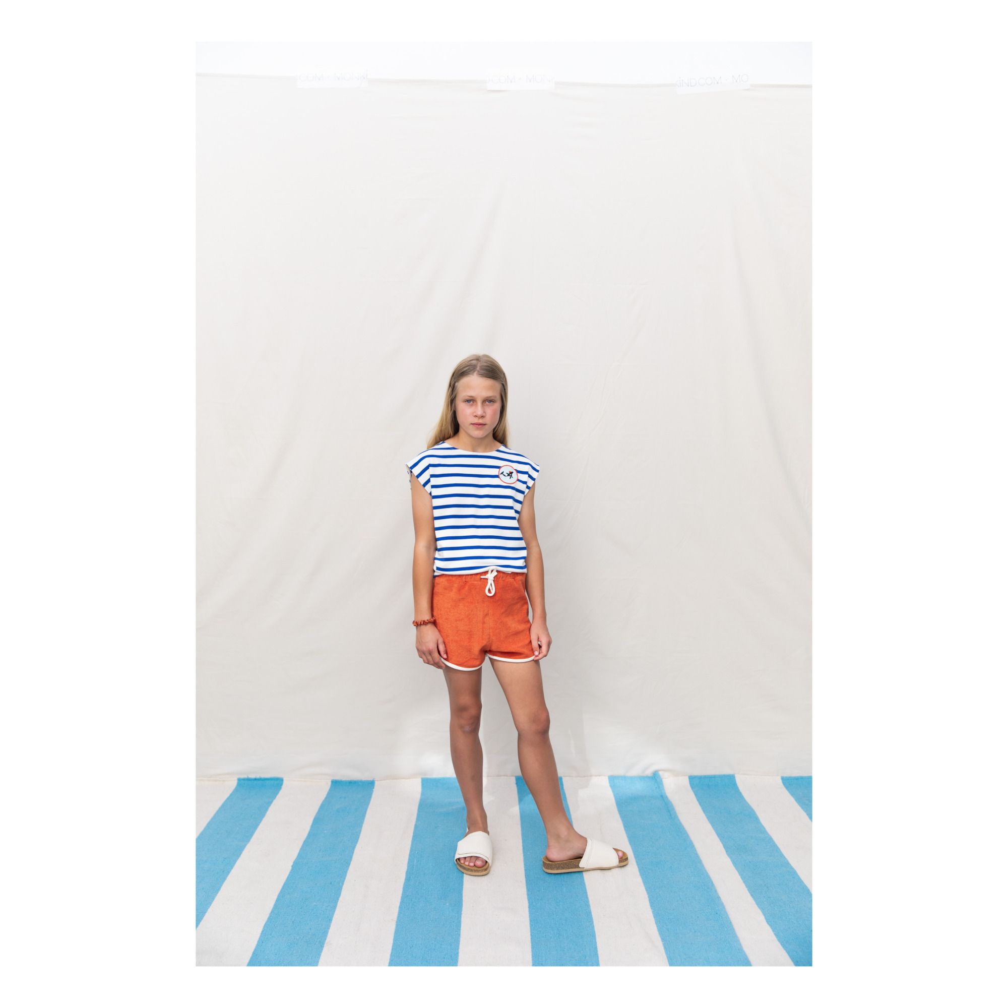 Organic Cotton Retro Shorts Red- Product image n°1
