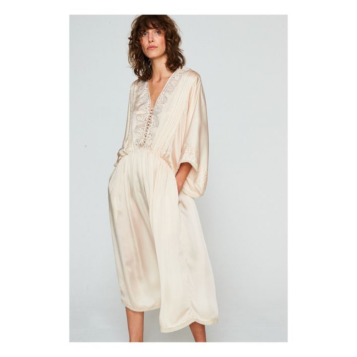 Robe de Nuit Honeysuckle - Collection Femme - Blanc cassé- Image produit n°1