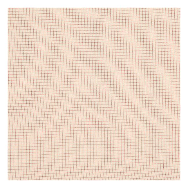 Bettdeckenbezug Grace handgewebte Baumwolle  | Rot