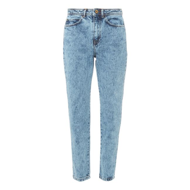 Momon O Organic Cotton High-Waisted Jeans Azul