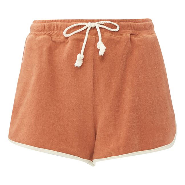 Terry Cloth Shorts - Women’s Collection - Terracotta