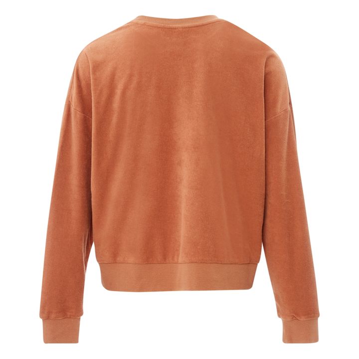 Terry Cloth Sweatshirt - Women’s Collection - Terracotta- Product image n°2