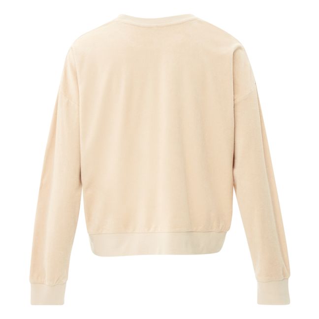Terry Cloth Sweatshirt - Women’s Collection - Crema