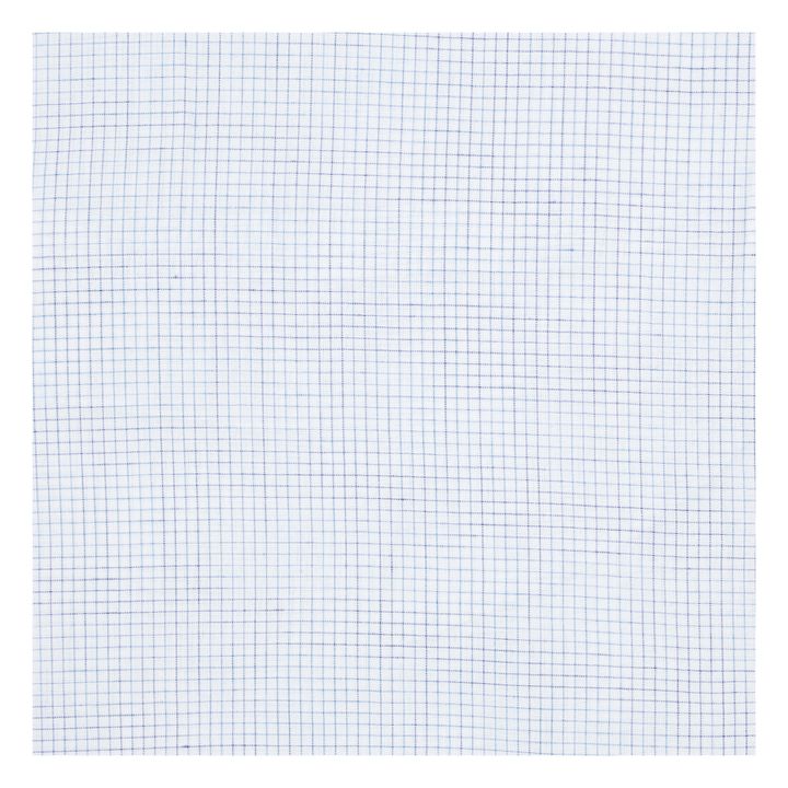 Funda nórdica de algodón tejido a mano Paul | Azul Cielo- Imagen del producto n°4