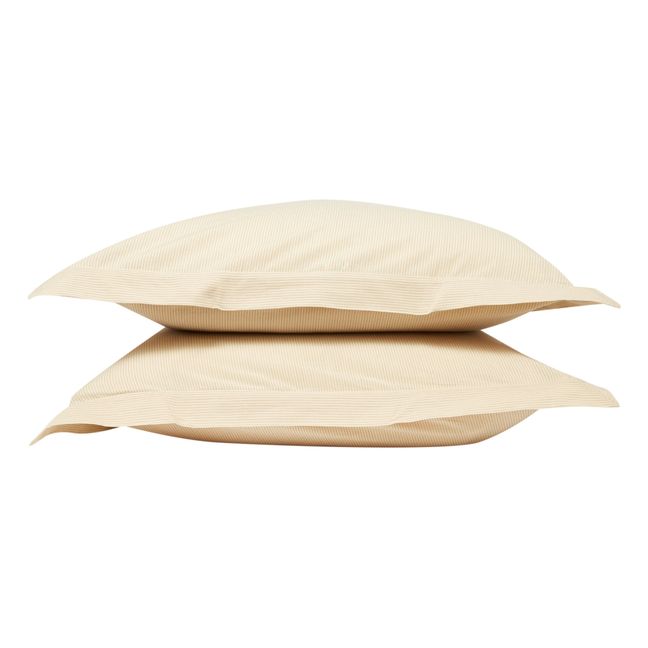 Federa da cuscino Lily in cotone tessuto a mano - Set di 2 | Rosso
