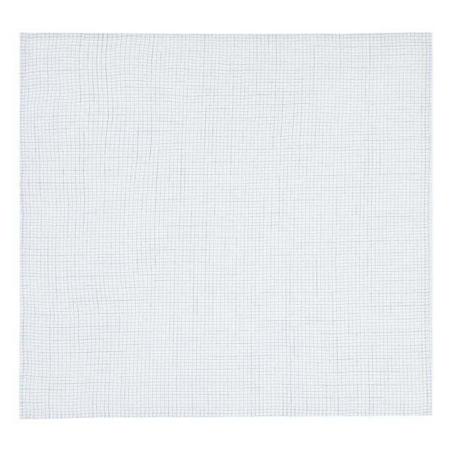 Serviette Paul aus handbedruckter Baumwolle - 8er-Set | Hellblau