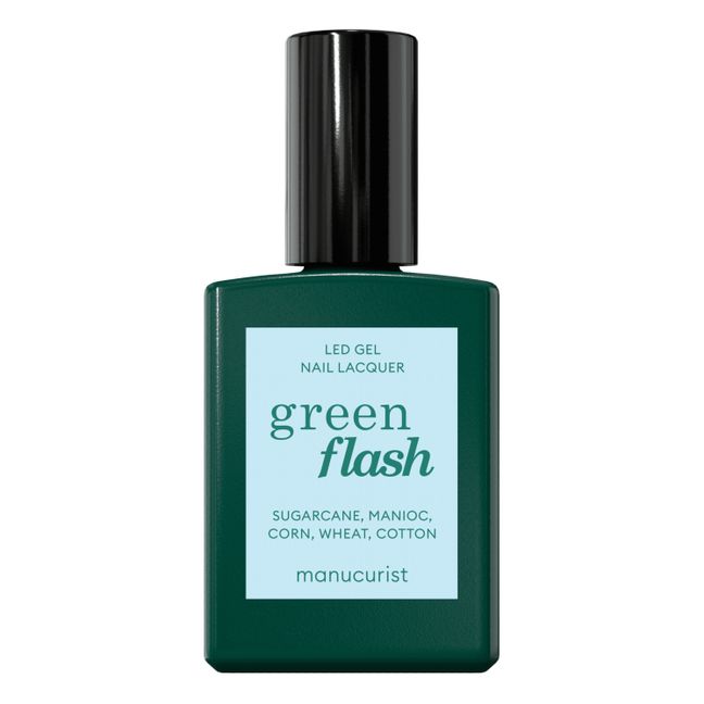 Vernis à ongles semi-permanent Green Flash Light Blue - 15 ml