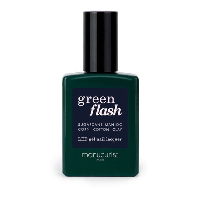 Smalto per unghie, semi-permanente, modello: Green Flash Dark Night - 15 ml