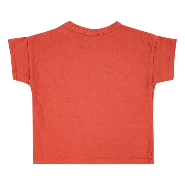 T-Shirt Coton Bio Chapeau - Collection Iconic - Orange