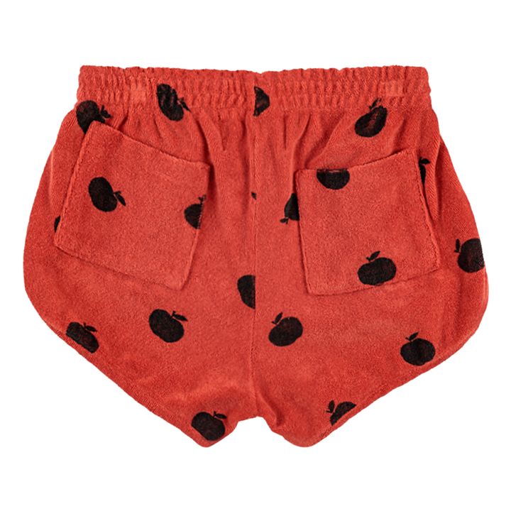 Organic Cotton Terry Cloth Apple Shorts - Iconic Collection  | Orange- Product image n°5