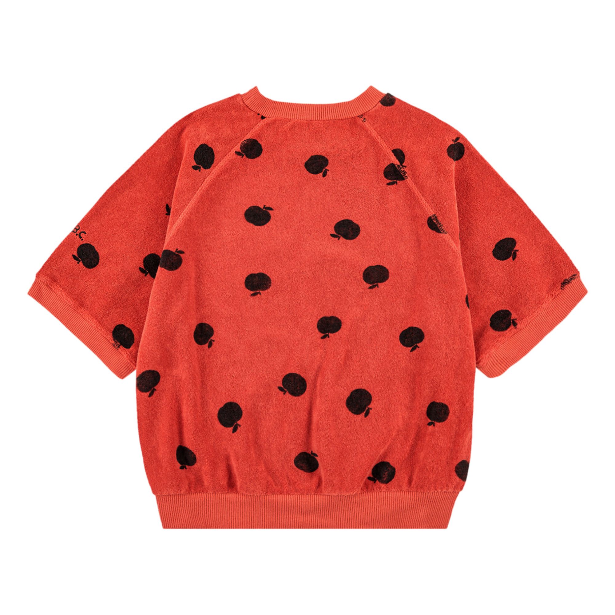 Organic Cotton Terry Cloth Apple Sweatshirt - Iconic Collection - Orange- Product image n°7