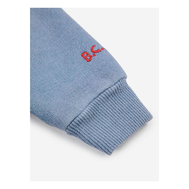 Sweat Zippé à Capuche Pommes - Collection Iconic  | Bleu