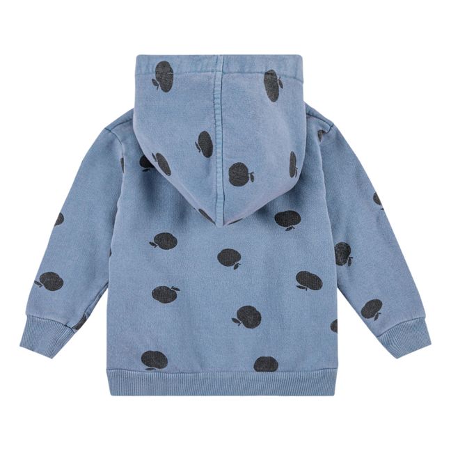 Zip-Up Apple Hoodie - Iconic Collection - Blue