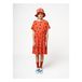 Organic Cotton Apple Dress - Iconic Collection - Orange- Miniature produit n°3
