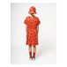 Organic Cotton Apple Dress - Iconic Collection - Orange- Miniature produit n°4