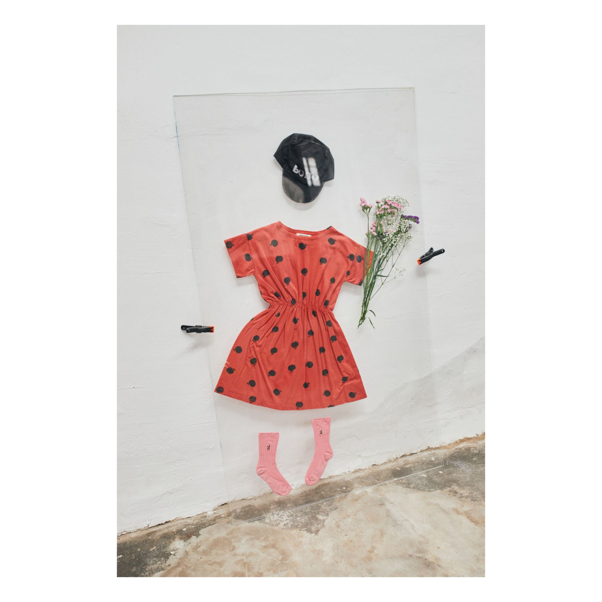 Kleid Bio-Baumwolle Äpfel - Kollektion Iconic - Orange- Produktbild Nr. 5