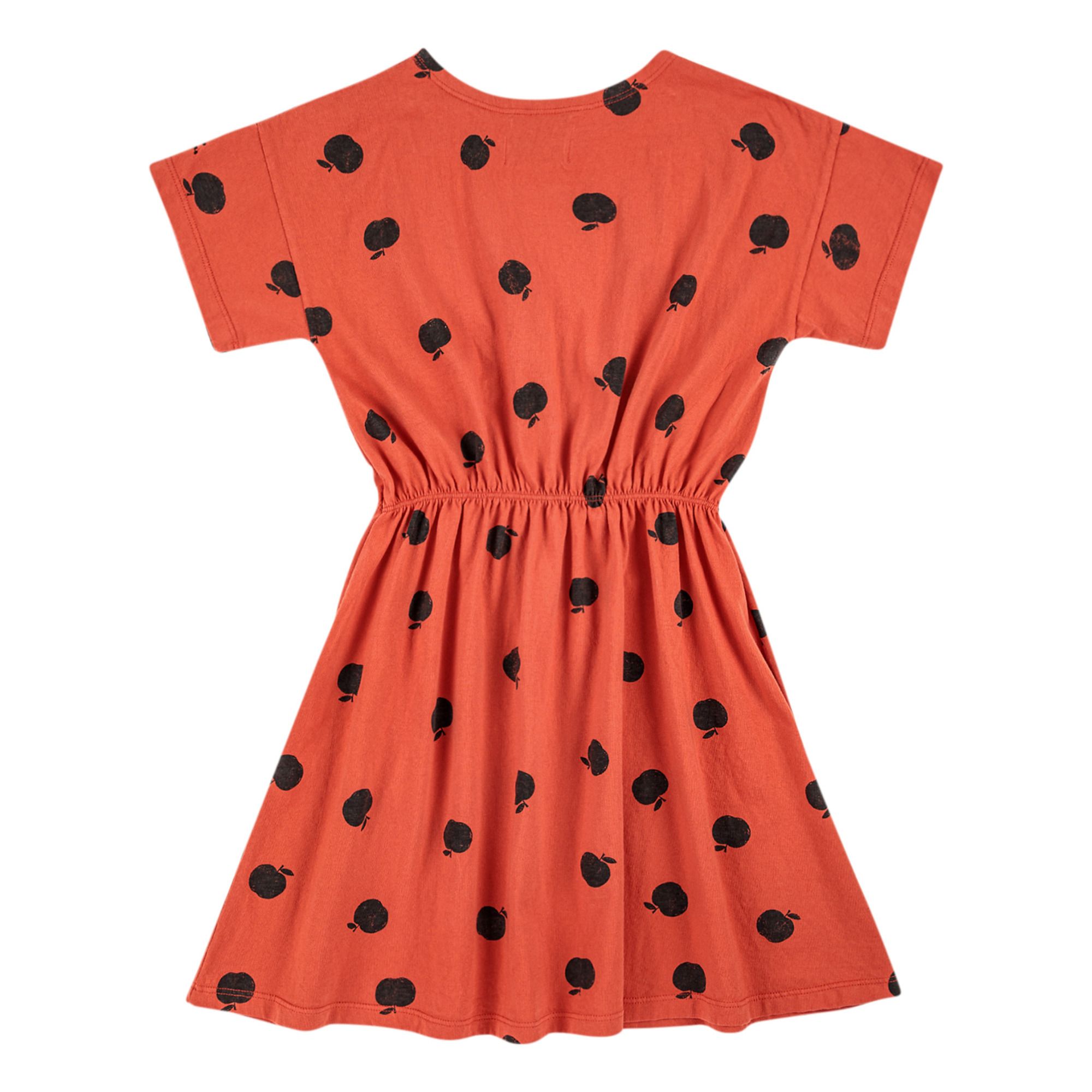 Kleid Bio-Baumwolle Äpfel - Kollektion Iconic - Orange- Produktbild Nr. 7