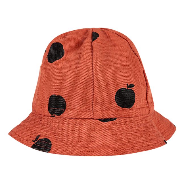 Sombrero de algodón orgánico Manzanas - Colección Iconic - Naranja