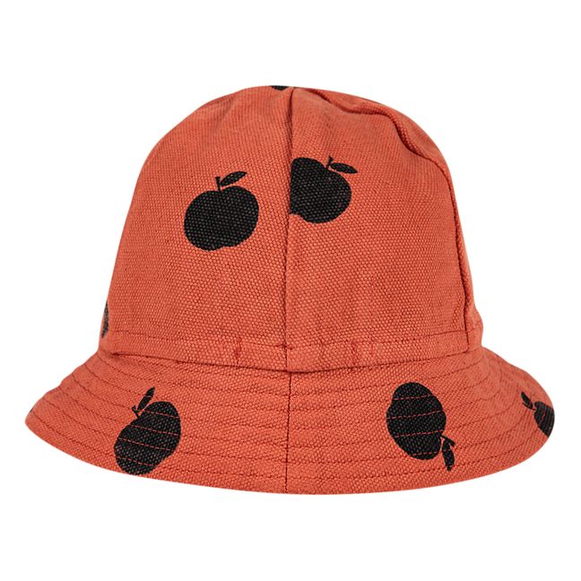 Sombrero de algodón orgánico Manzanas - Colección Iconic  | Naranja
