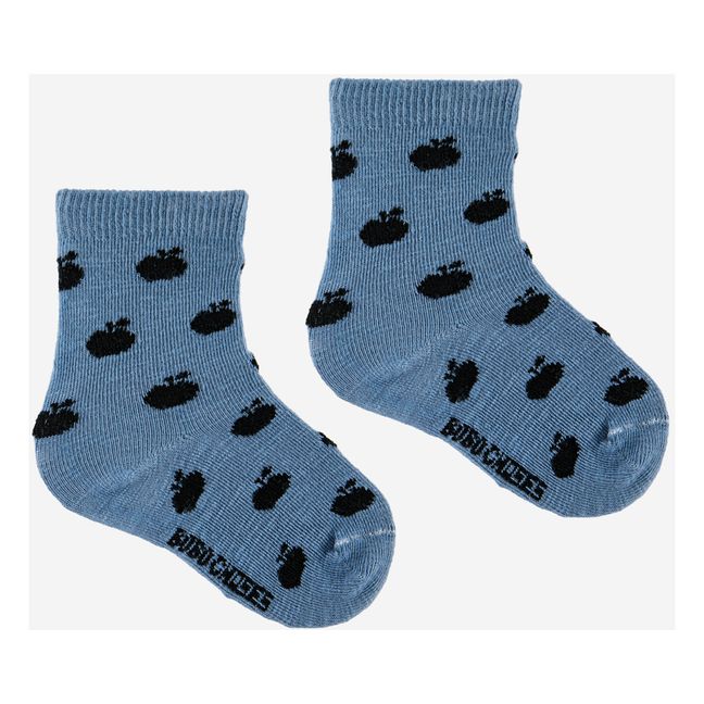 Organic Cotton Baby Socks - Set of 3 - Iconic Collection - Blau
