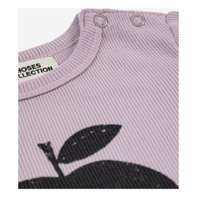 Body de algodón orgánico Manzana - Colección Iconic  | Malva