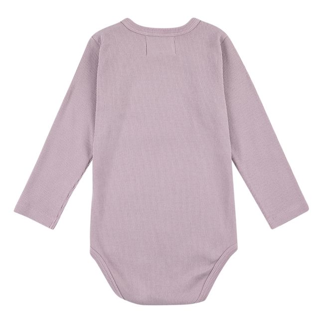 Body de algodón orgánico Manzana - Colección Iconic  | Malva