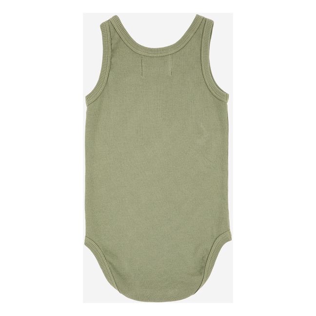 Organic Cotton Cloud Baby Bodysuit - Iconic Collection - Verde