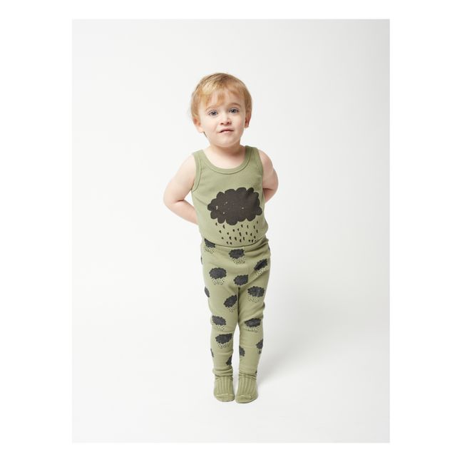 Organic Cotton Cloud Leggings - Iconic Collection - Green