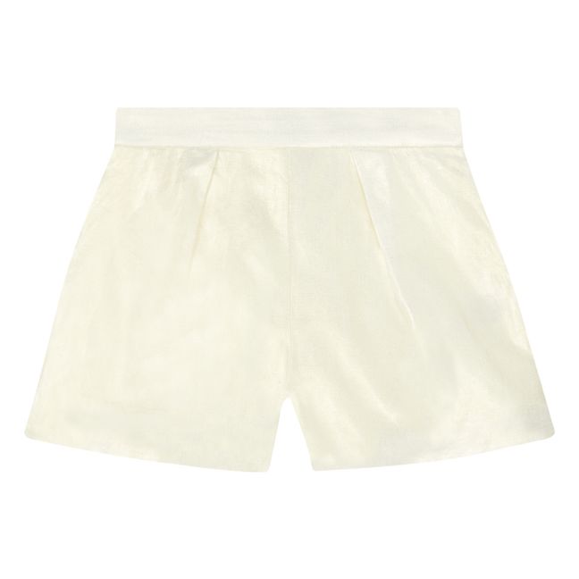 Linen Flash Shorts -  Occasionwear Collection - Gold