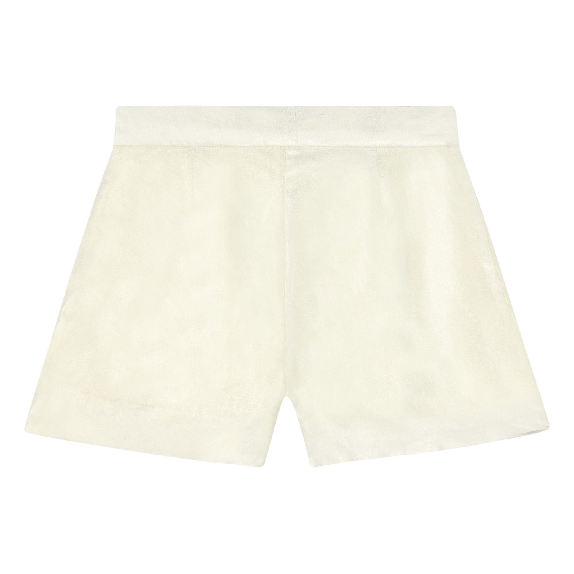 Linen Flash Shorts -  Occasionwear Collection - Gold- Product image n°1