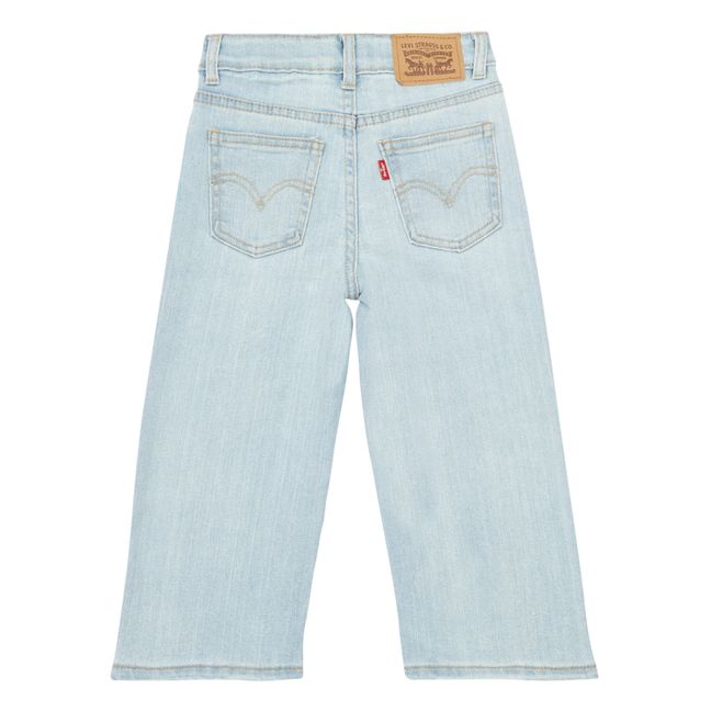 Cropped Straight Leg Jeans Demin