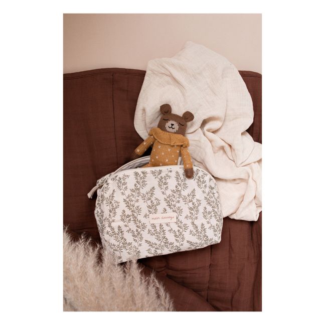 Soft Toy Bear in Spotted Pyjamas Ocker