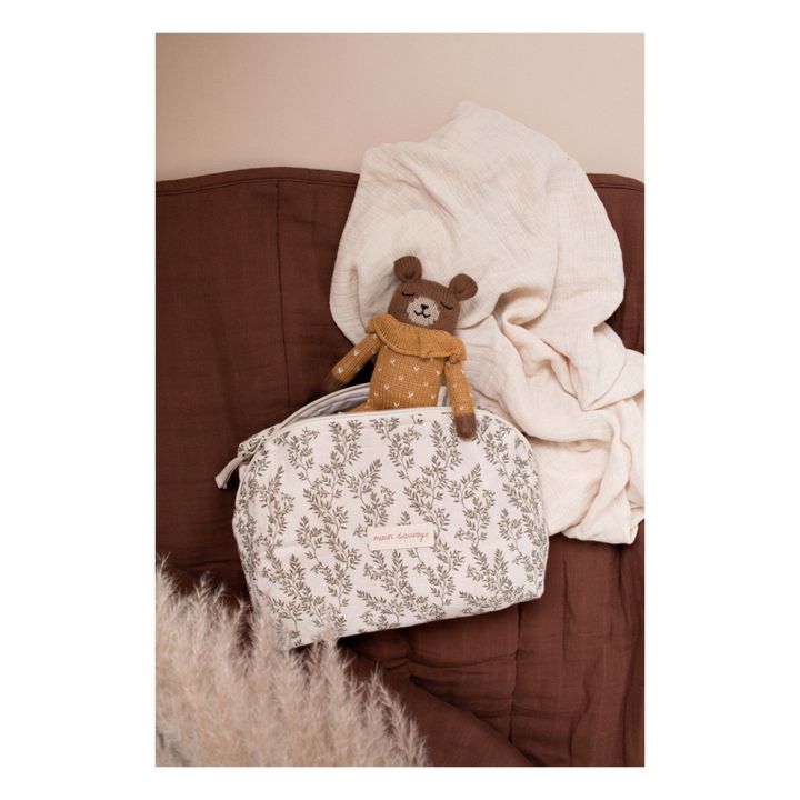 Soft Toy Bear in Spotted Pyjamas | Ochre- Product image n°1