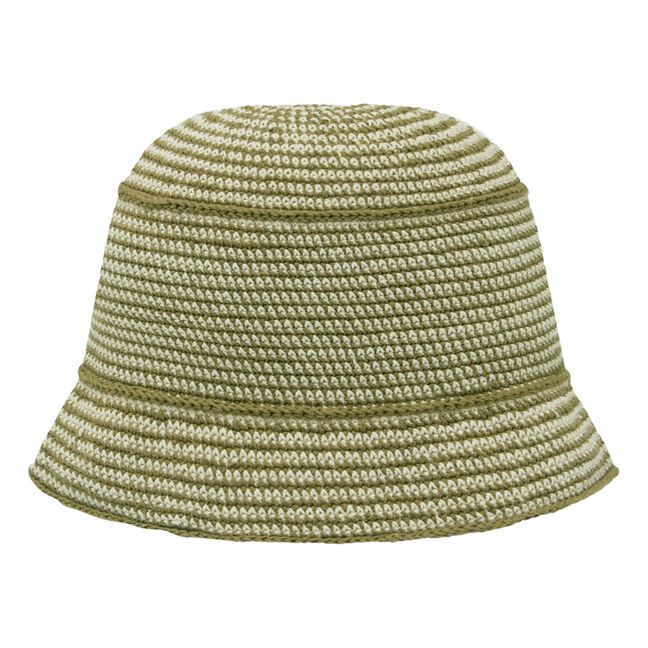 Maahi Crochet Bucket Hat Verde militare