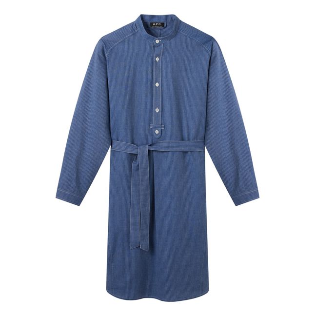 Olivia Organic Cotton Denim Dress Blue