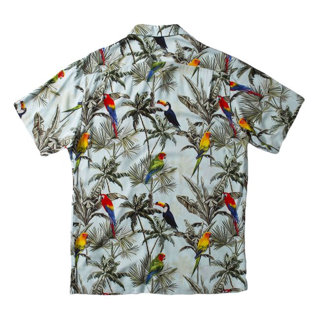 Parrot Short Sleeve Shirt Azul Claro