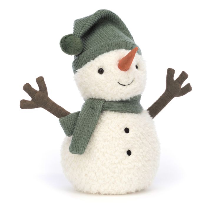 Maddy Snowman Soft Toy | Green- Product image n°0