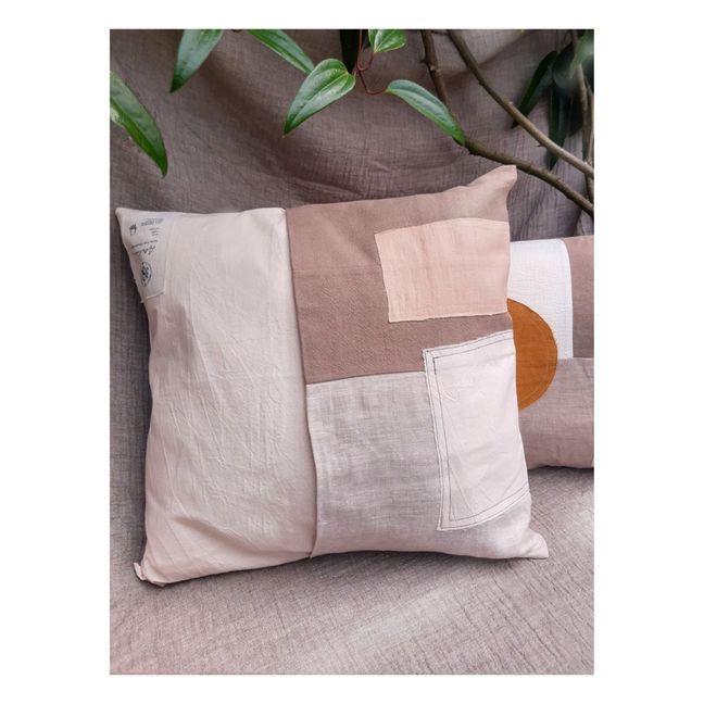 Patchwork Cushion Pink