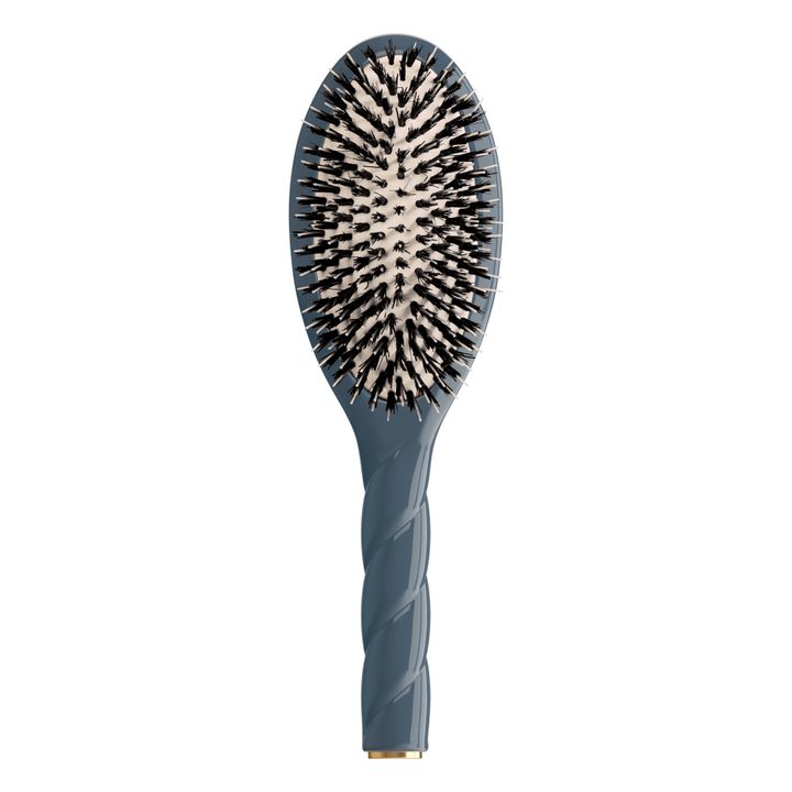 Brosse à Cheveux Sanglier & Nylon Indispensable Bleue I La Bonne