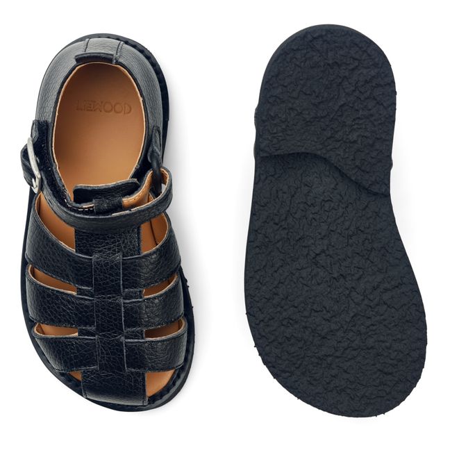 Ledersandalen Alex | Schwarz