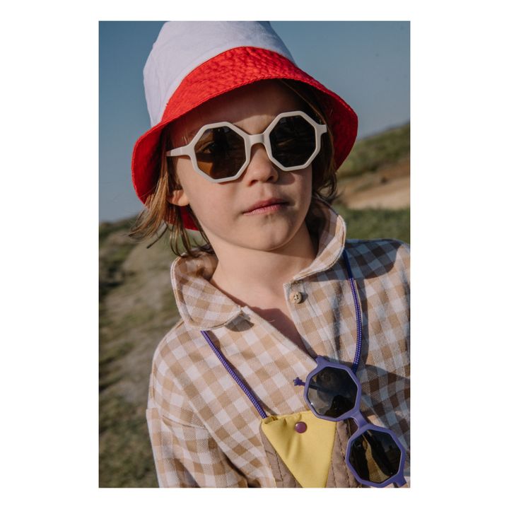 Occhiali da sole e Pochette YEYE X Mini Kyomo | Bianco- Immagine del prodotto n°5