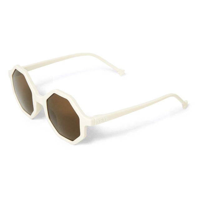 Sunglasses and Pouch - YEYE x Mini Kyomo White