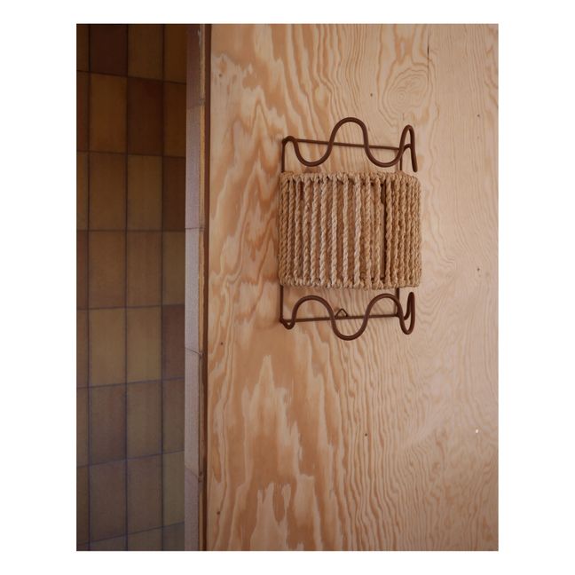 Dolores Raffia and Metal Wall Light | Brown