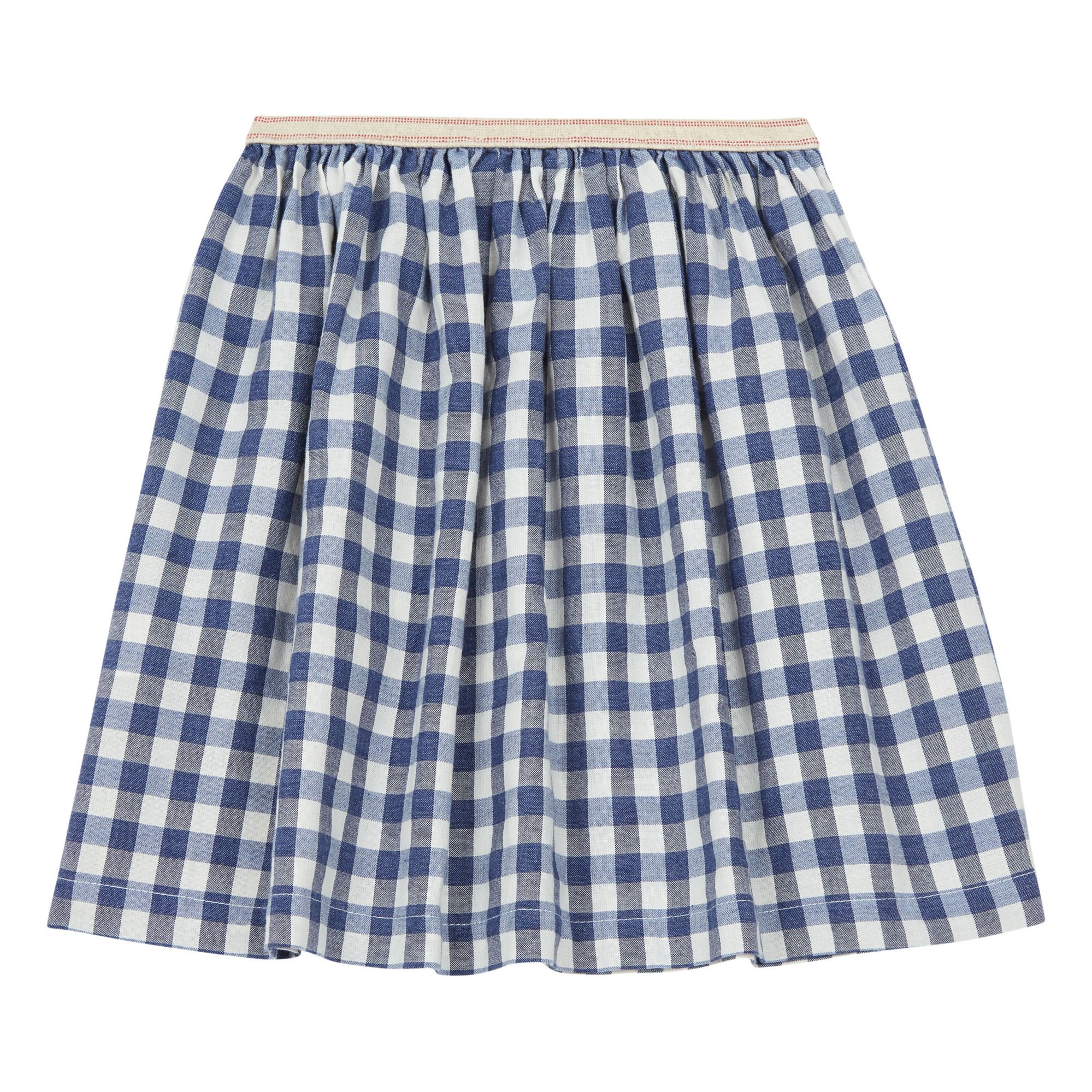 Checked Skirt Navy blue- Product image n°1