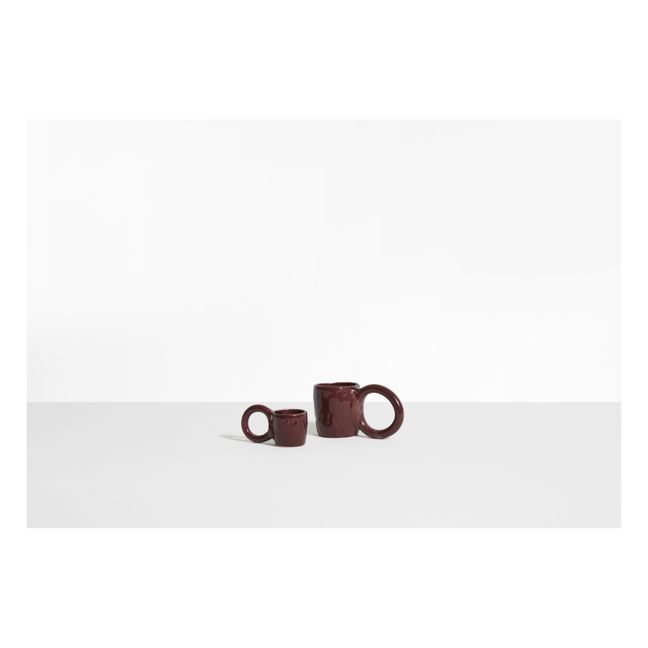 Tasse expresso Donut, Pia chevalier - Set de 2 | Bordeaux