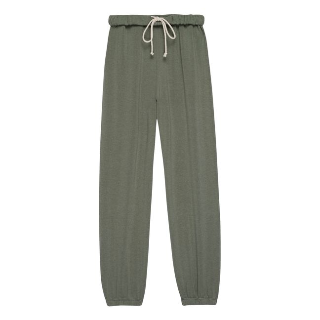 Pantaloni Jogger Eco-Fleece, in cotone biologico Verde